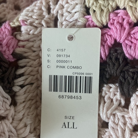 Anthro In Our Nature Square Neck Crochet Vest OS NWT - Picture 7 of 7